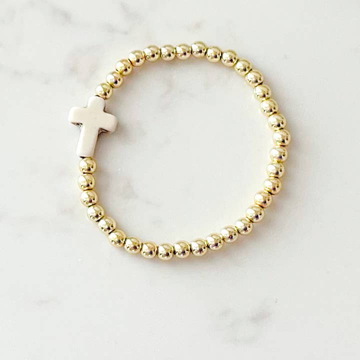 KyleLauren - Wholesale Beaded Bracelet - Kids - Children's Cross Bracelet