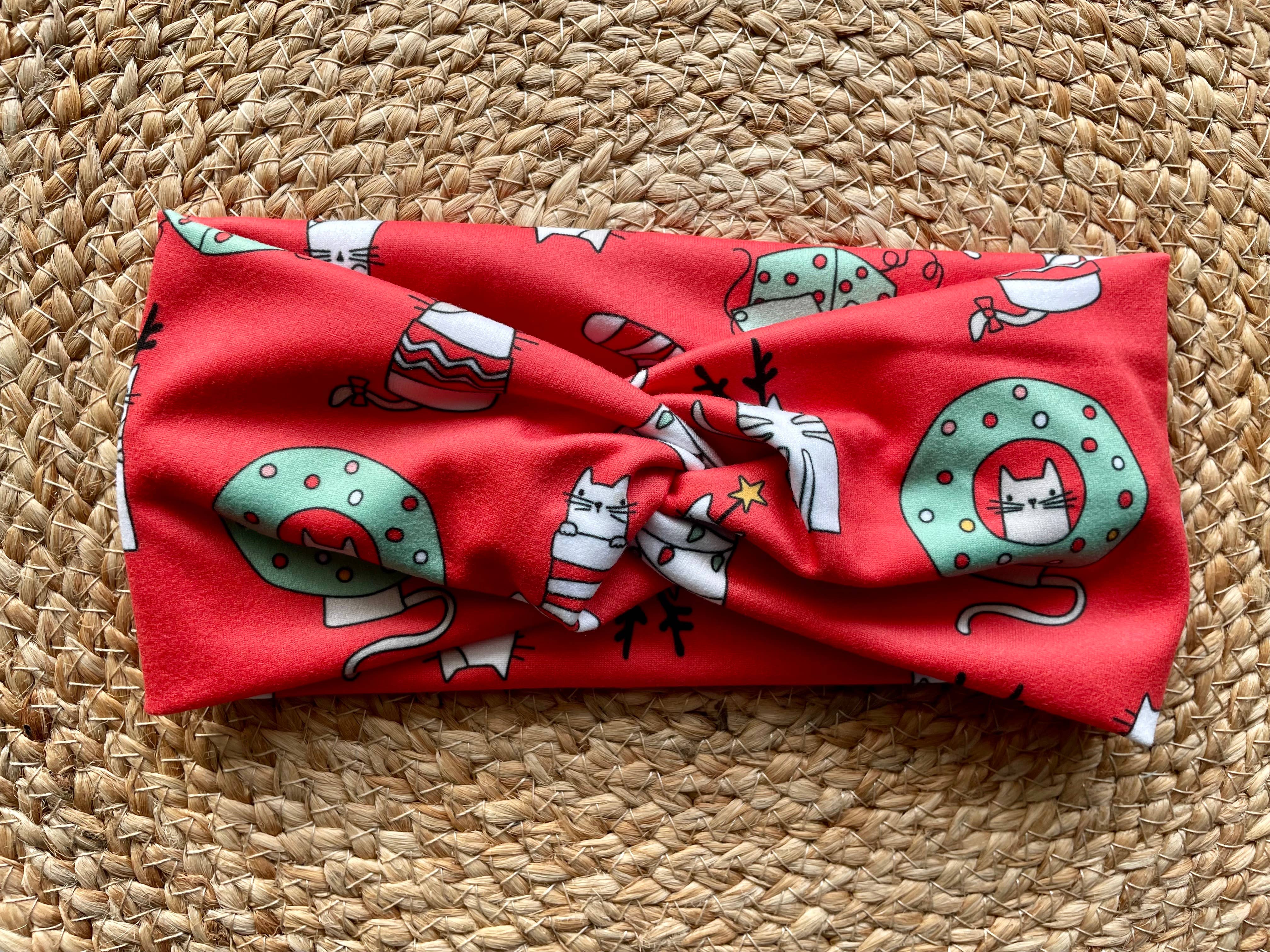 Designs by Rachel Joy - Wholesale Fashion Headband - Women's - Joyful Cats Knit Twist Headband2