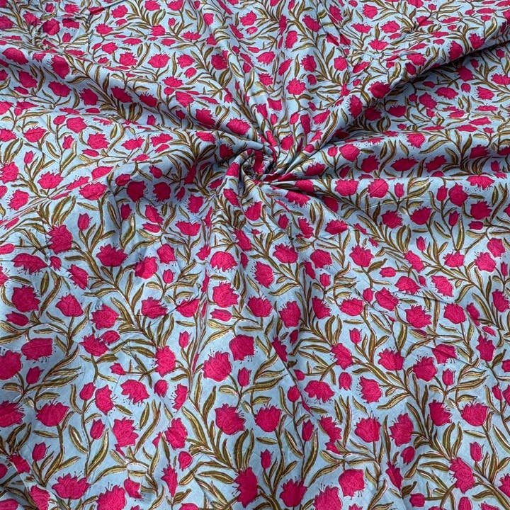 bhavnas boutique - Wholesale Textielverf - Bloemen Katoen Designer Stof Print Katoen Vrouwen Kleding maken