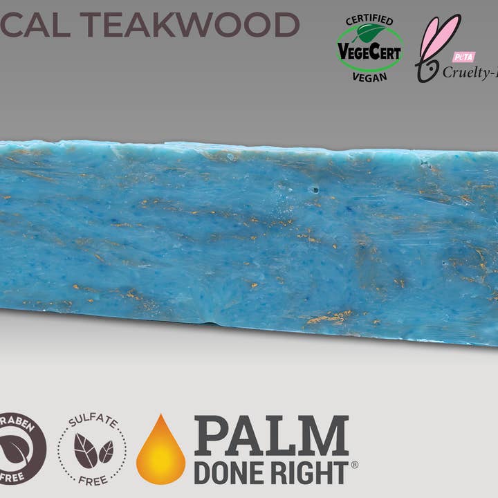 Adams Handmade Soap - Wholesale Bar Soap - Tropical Teakwood Soap1