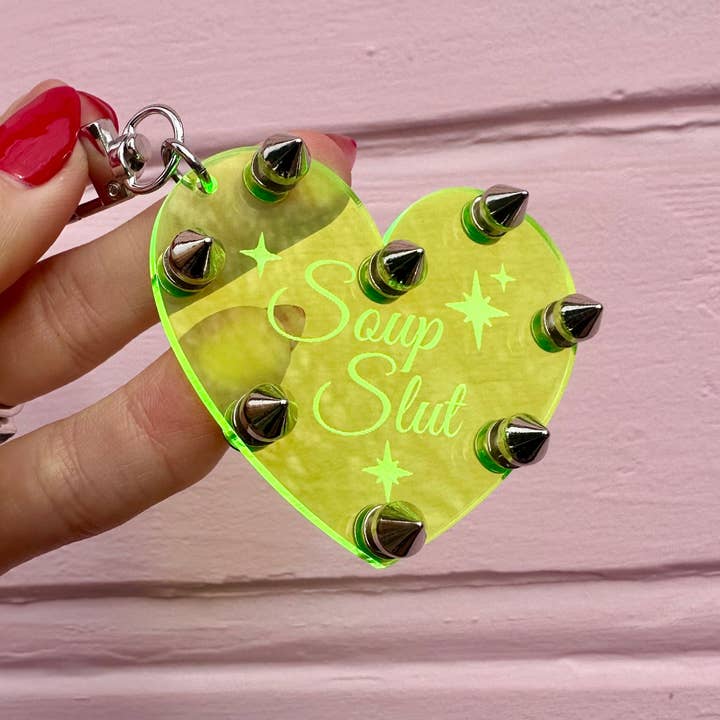 Soup Slut Studded Keychain/Bag Charm for engroshandel hos Foolish Fetish