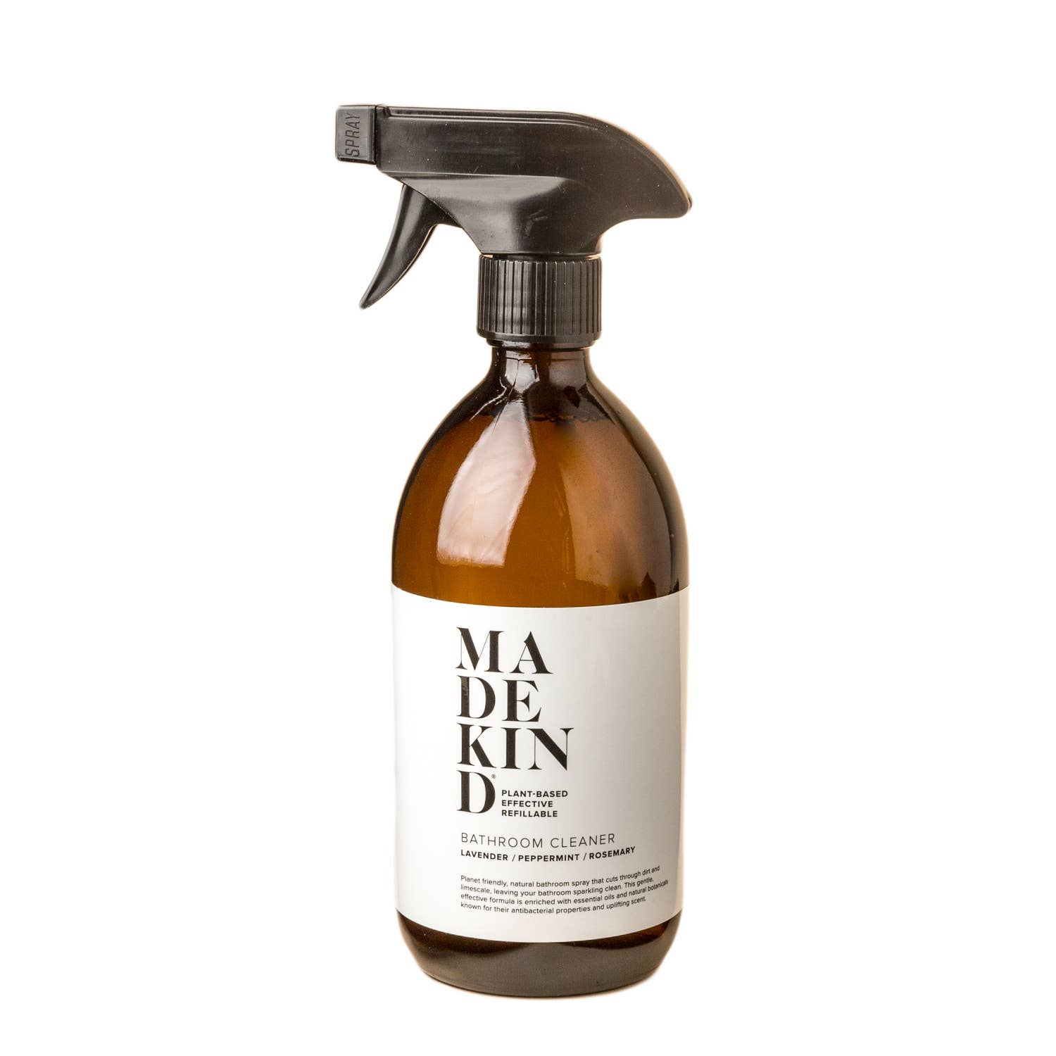 MadeKind – wholesale Spray bottle – 500ml Empty Glass Bottle for MadeKind Natural Cleaners1