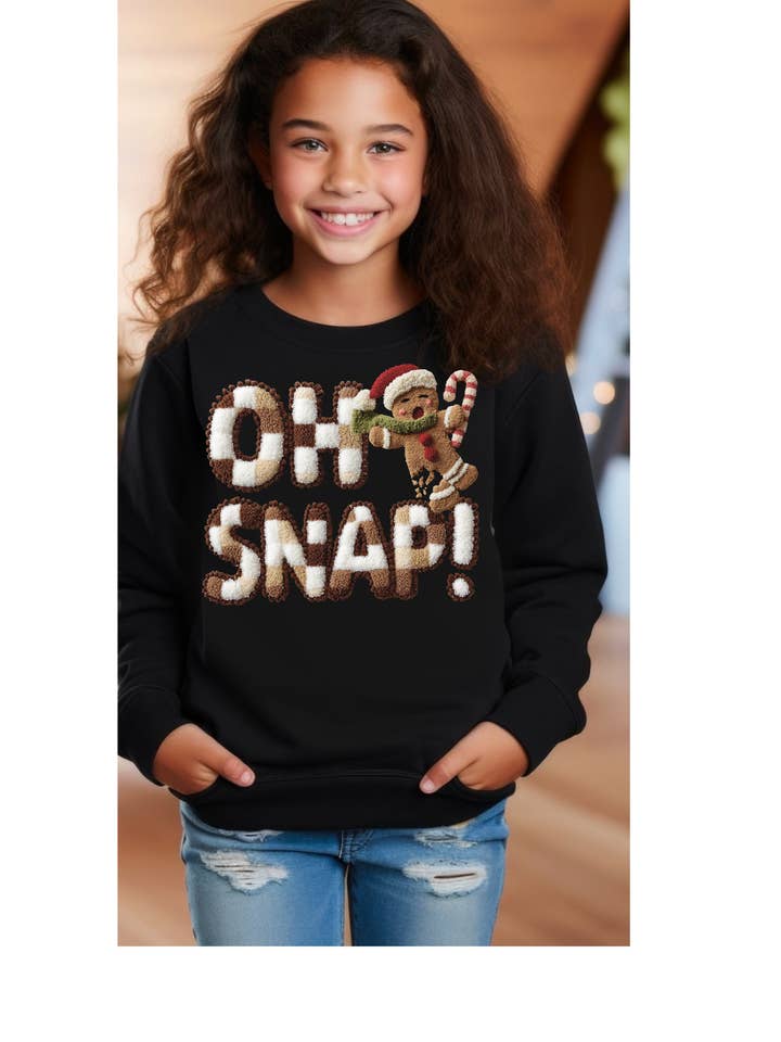 Sudadera / camiseta infantil hombre de jengibre "Oh snap" para venta al por mayor de Tiny trendz teez