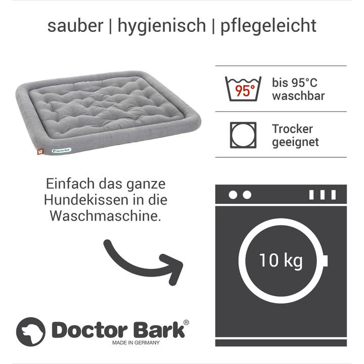 Doctor Bark – wholesale Husdjursbädd – Hund – Doktor Bark hund kudde grå melange10