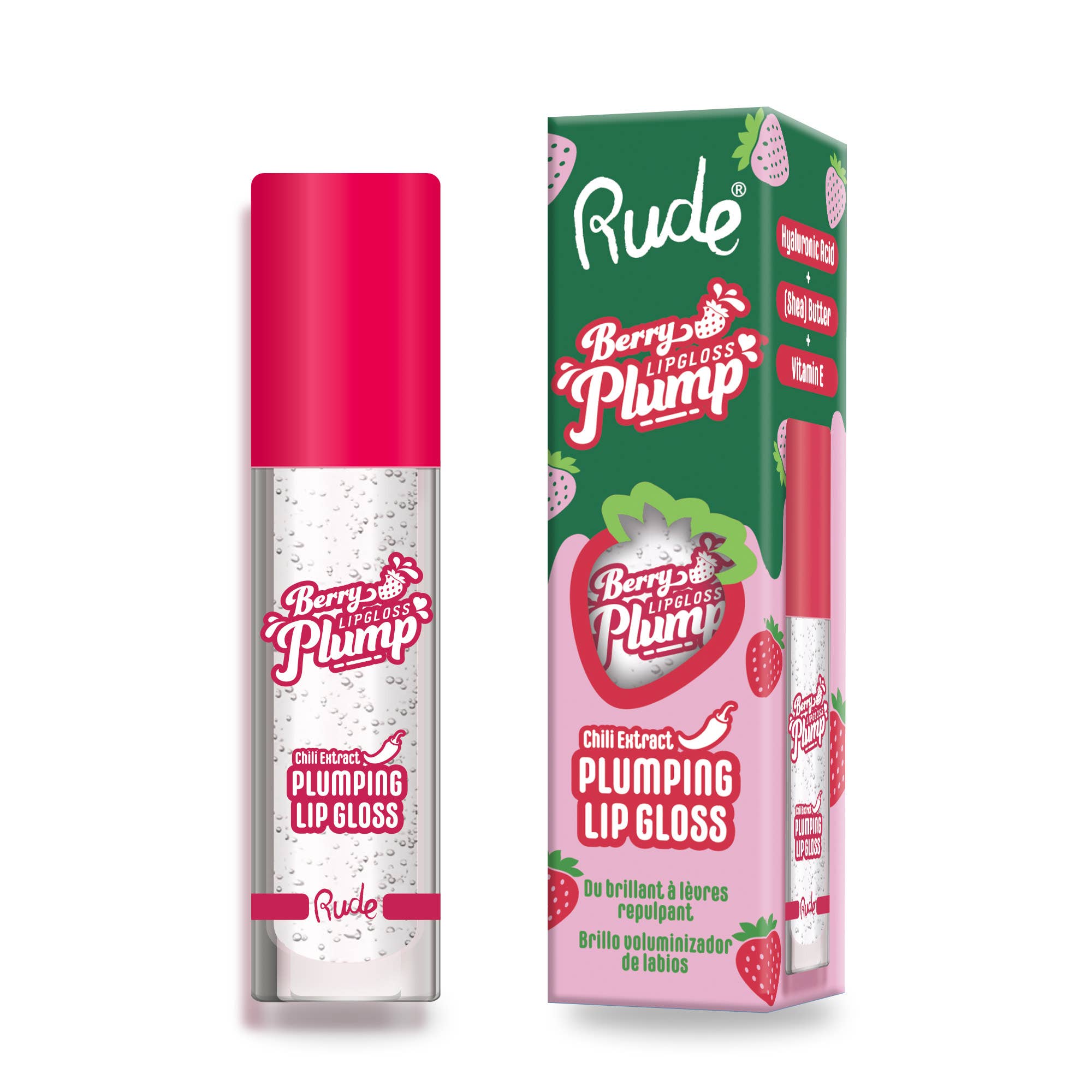 Rude Cosmetics – wholesale Lip-gloss – Berry Plump Plumping Lip Gloss1