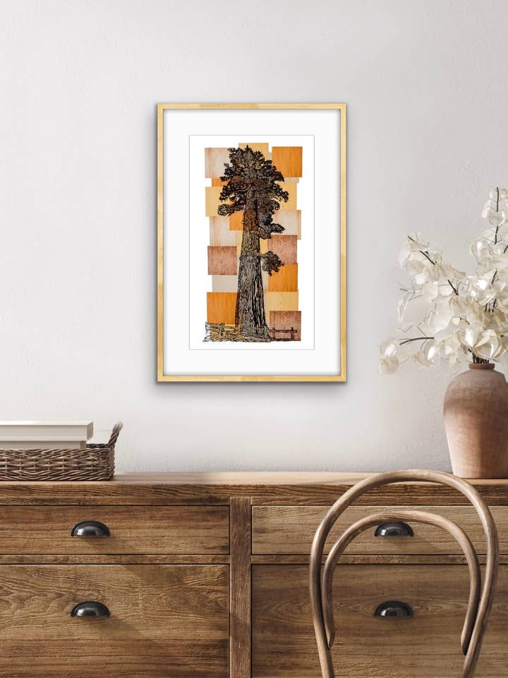 "Sequoia träådring" tryck för wholesale av 3 Fish Studios