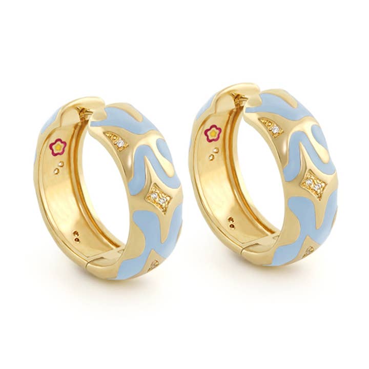 Swirl Tattoo Earrings for wholesale by Lauren G Adams