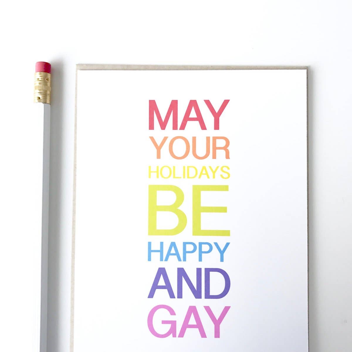 PAGEFIFTYFIVE - Wholesale Season's Greetings Card - Happy and Gay Holiday Card2