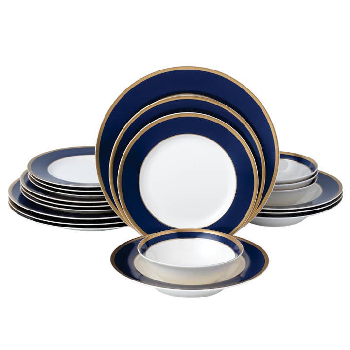 Gifts Plus - Wholesale Tableware set - "Gail Dark Blue"-20B6