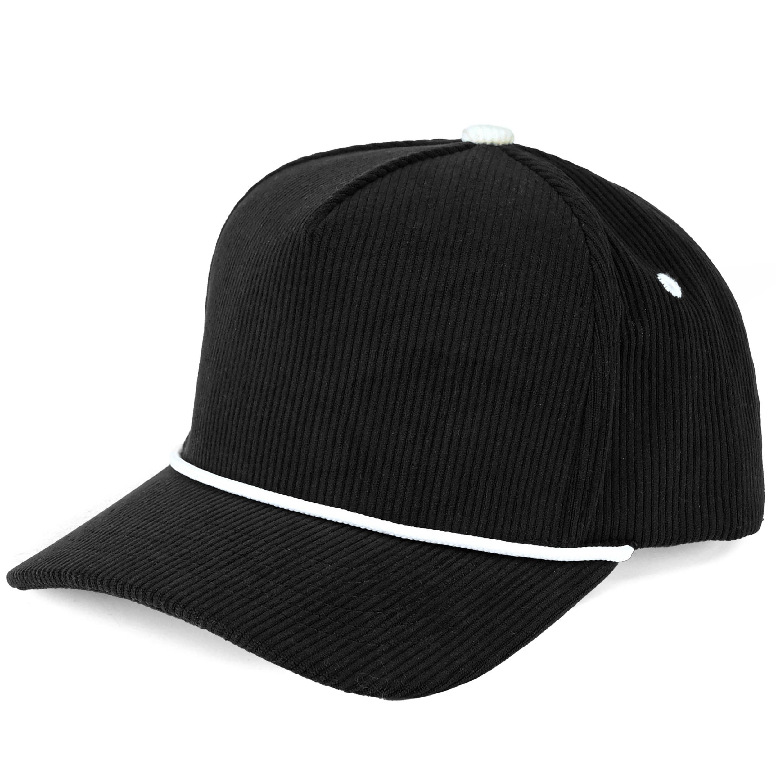 Hana - Wholesale Trucker Hat - Women's - C.C Solid Corduroy Snapback Trucker Cap with Rope1