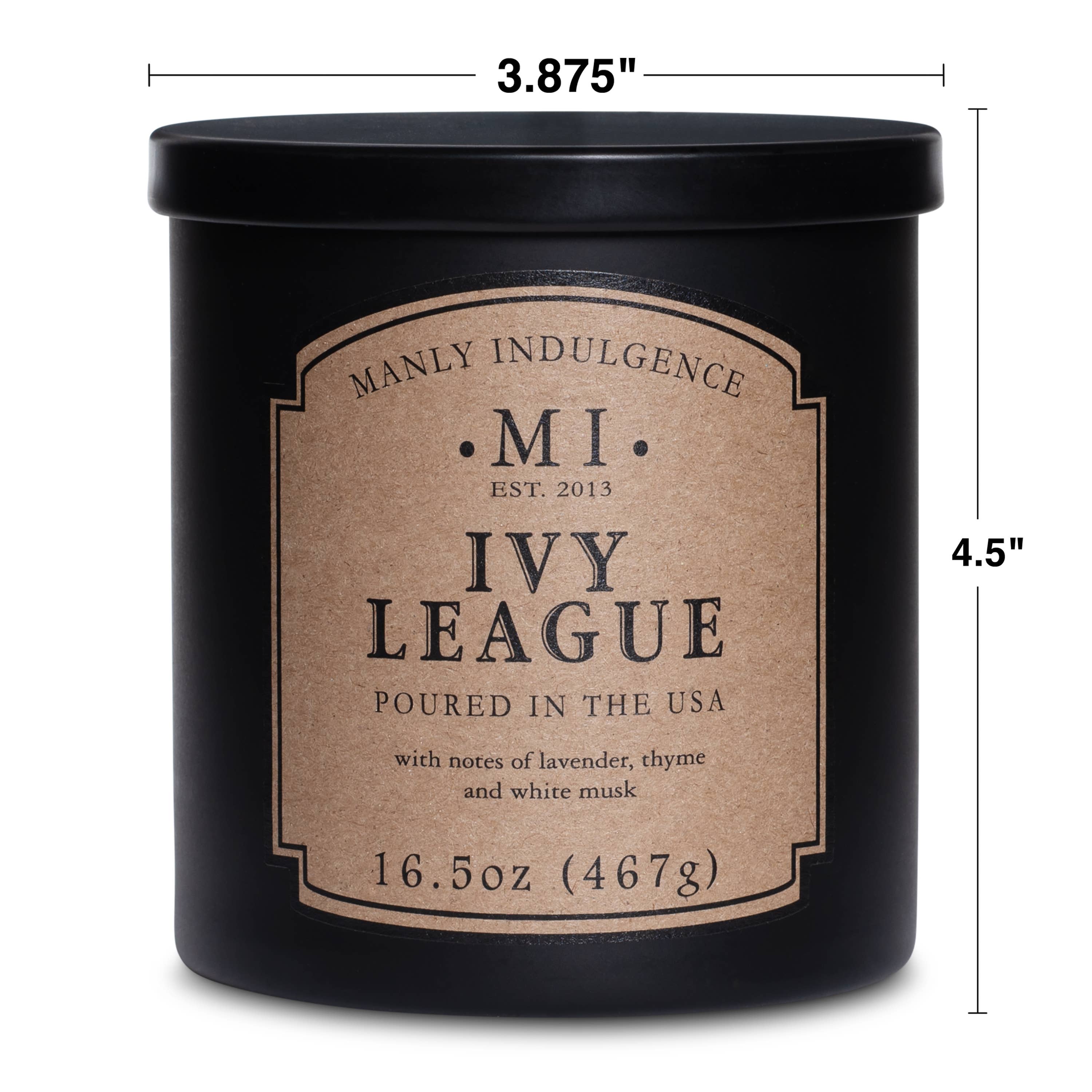 MVP Group International INC - Wholesale Jar/Filled Candle - Manly Indulgence Classic Ivy League, 16.5 oz3