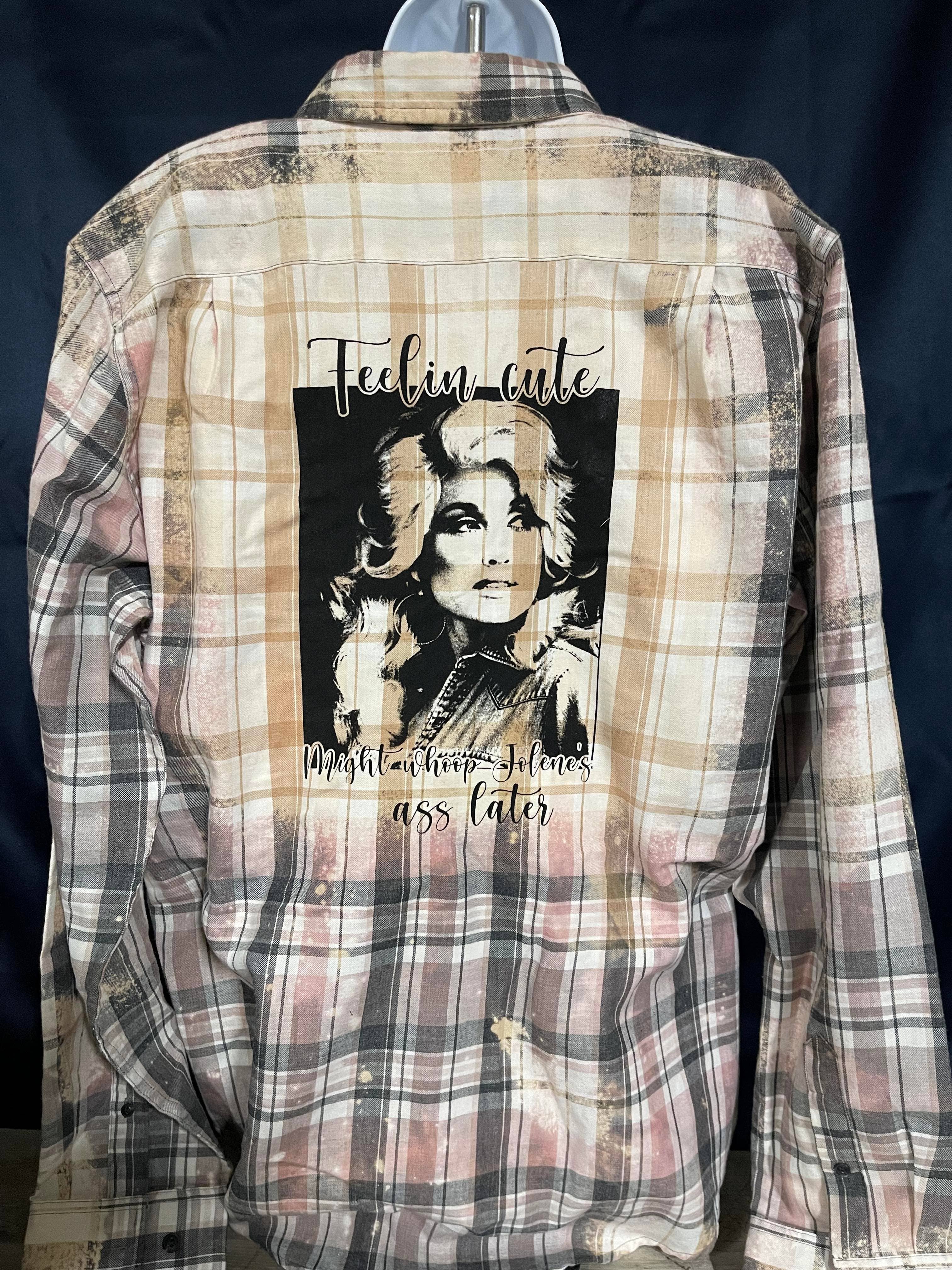 Infidel Nation Apparel - Wholesale Button Down Shirt - Women's - Whoop Jolene Bleached Button Down Shirt2