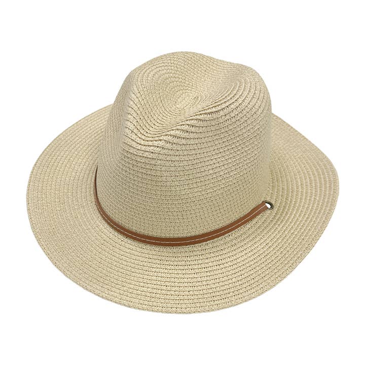 Grand Sierra - Wholesale Straw Hat - Women's - Straw Fedora with Chin Strap2