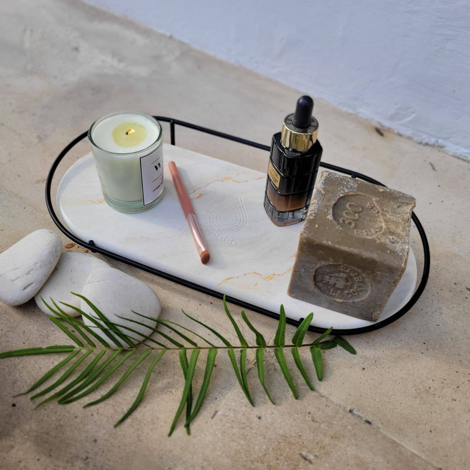 moonstone - Vente Boîte de rangement pour maquillage - Plateau de maquillage Makea en diatomite noire et topaz9