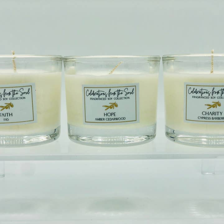 Grace Trio Candle Collection for wholesale by Celebrations from the Soul