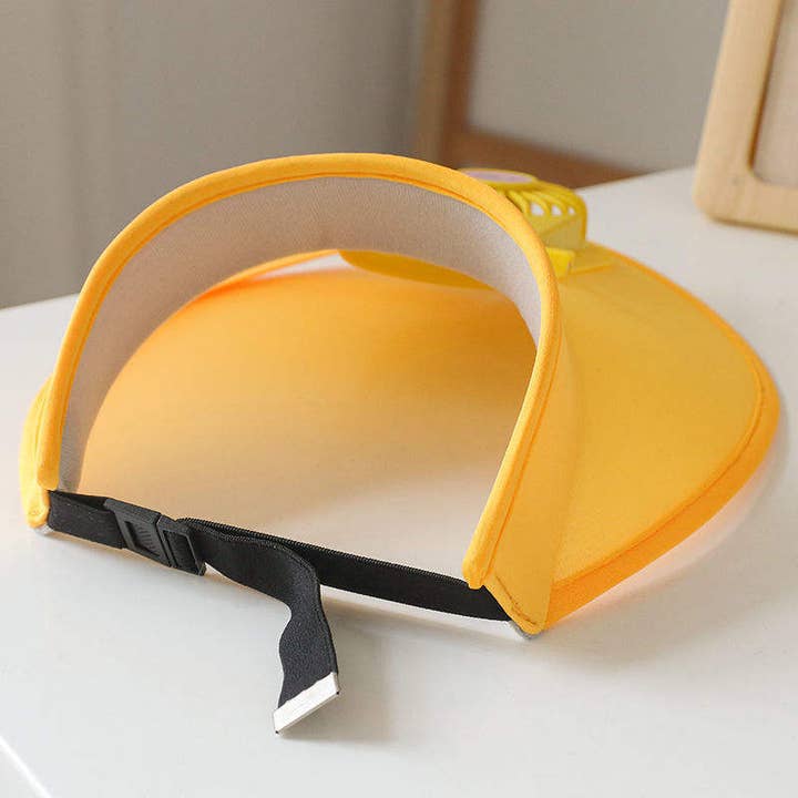 Mix Match Colors Sun Visor Hats with Fan, 3-Temp Settings & Adjustable Buckle for wholesale on Faire