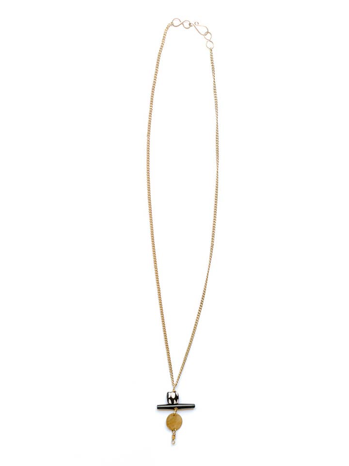 Shalom Necklace for wholesale by Grain of Rice Project