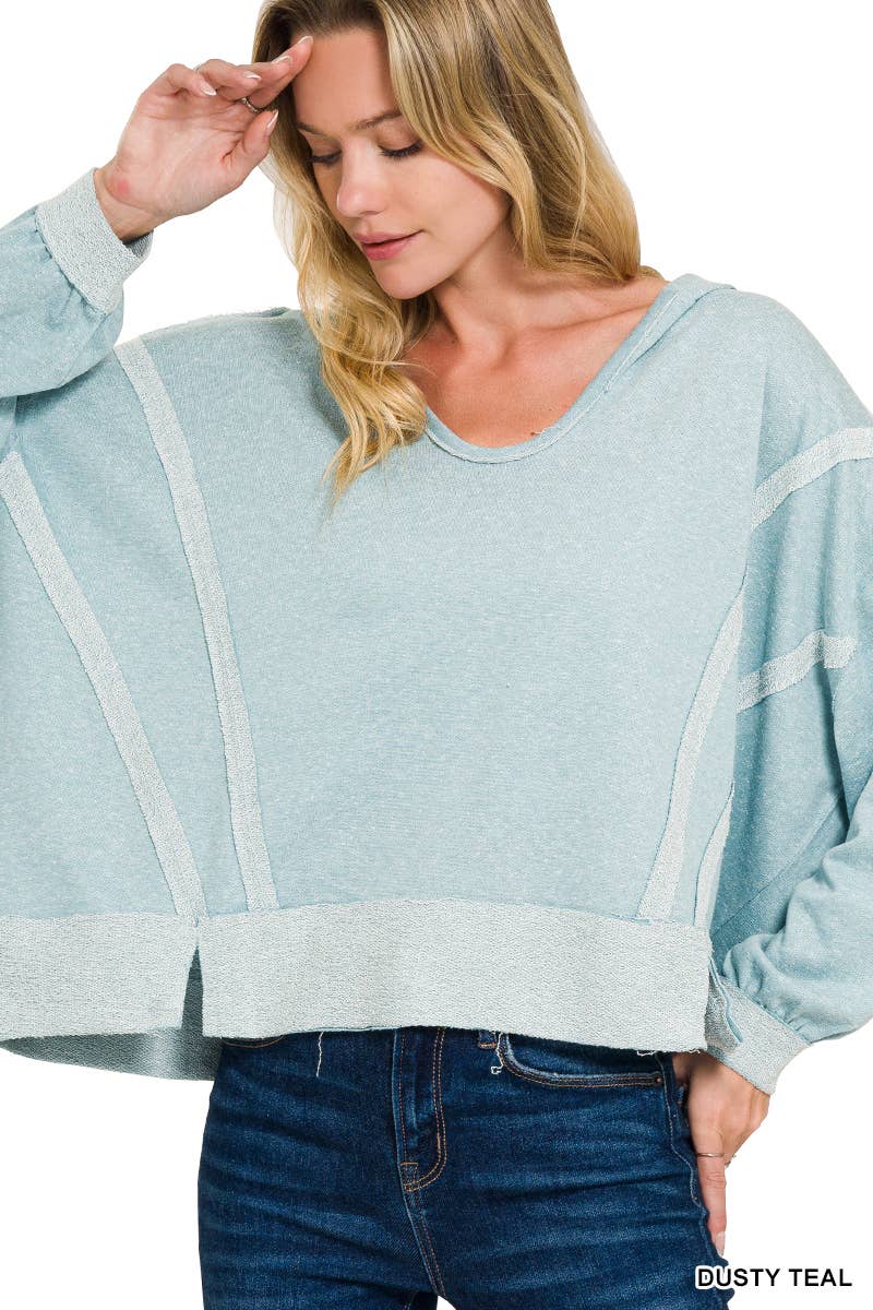 42POPS - Wholesale Sweatshirt - Women's - '...Exposed Seam Sweatshirt hoodie3