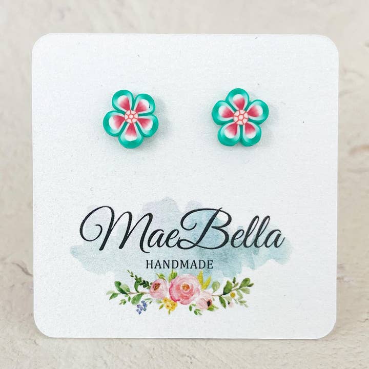 Ohrstecker mit Blumen für Kinder für den Großhandel von Hazel Hill ~MaeBella~