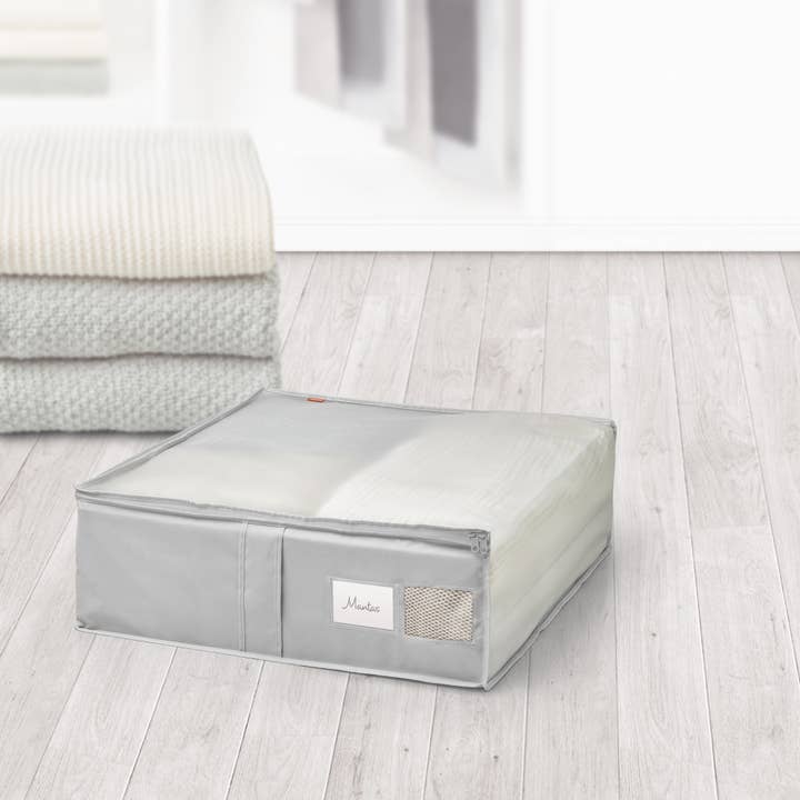 Premium blanket cover 55 x 65 x 20 cm light grey for wholesale by RAYEN