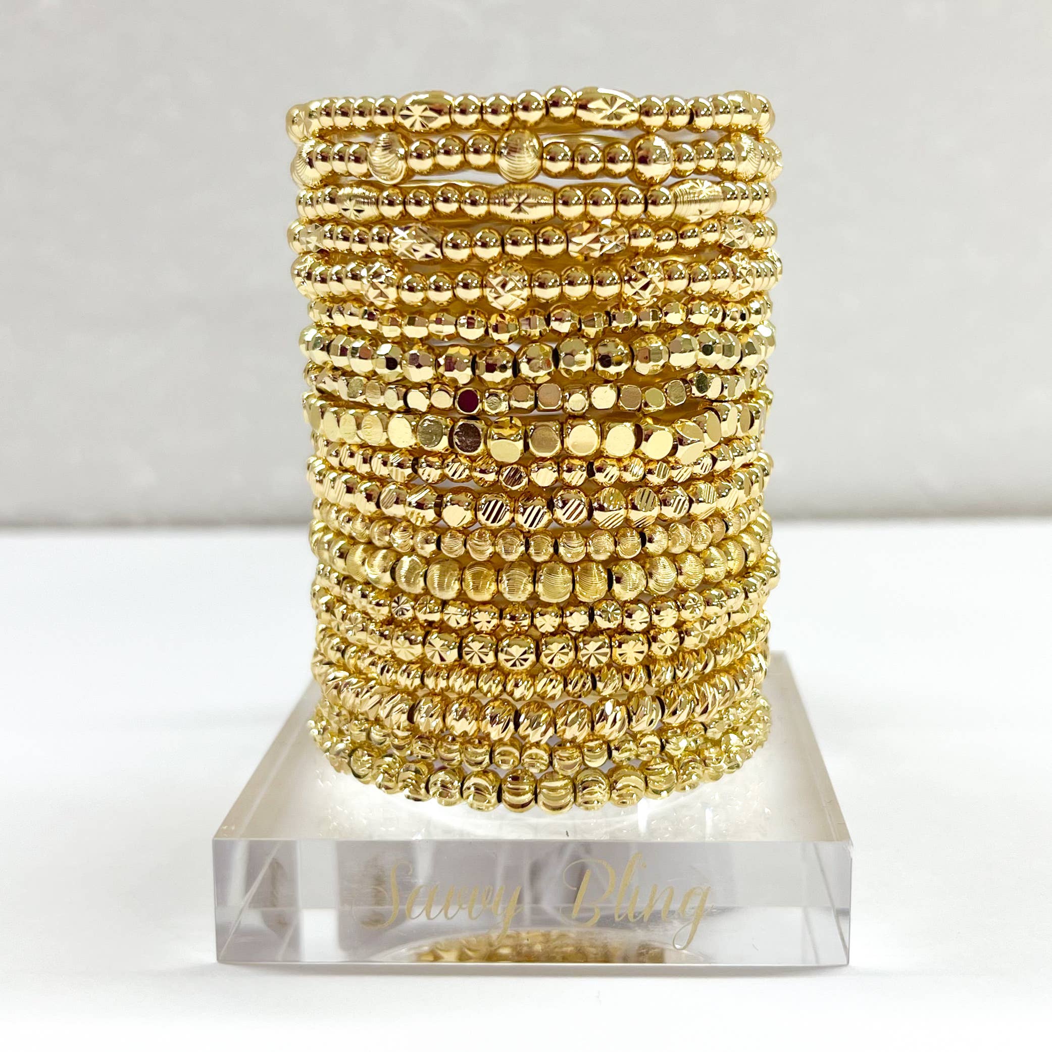 The Katie 3mm 4mm 5mm 6mm 8mm 14k Gold Filled Bead Bracelet non