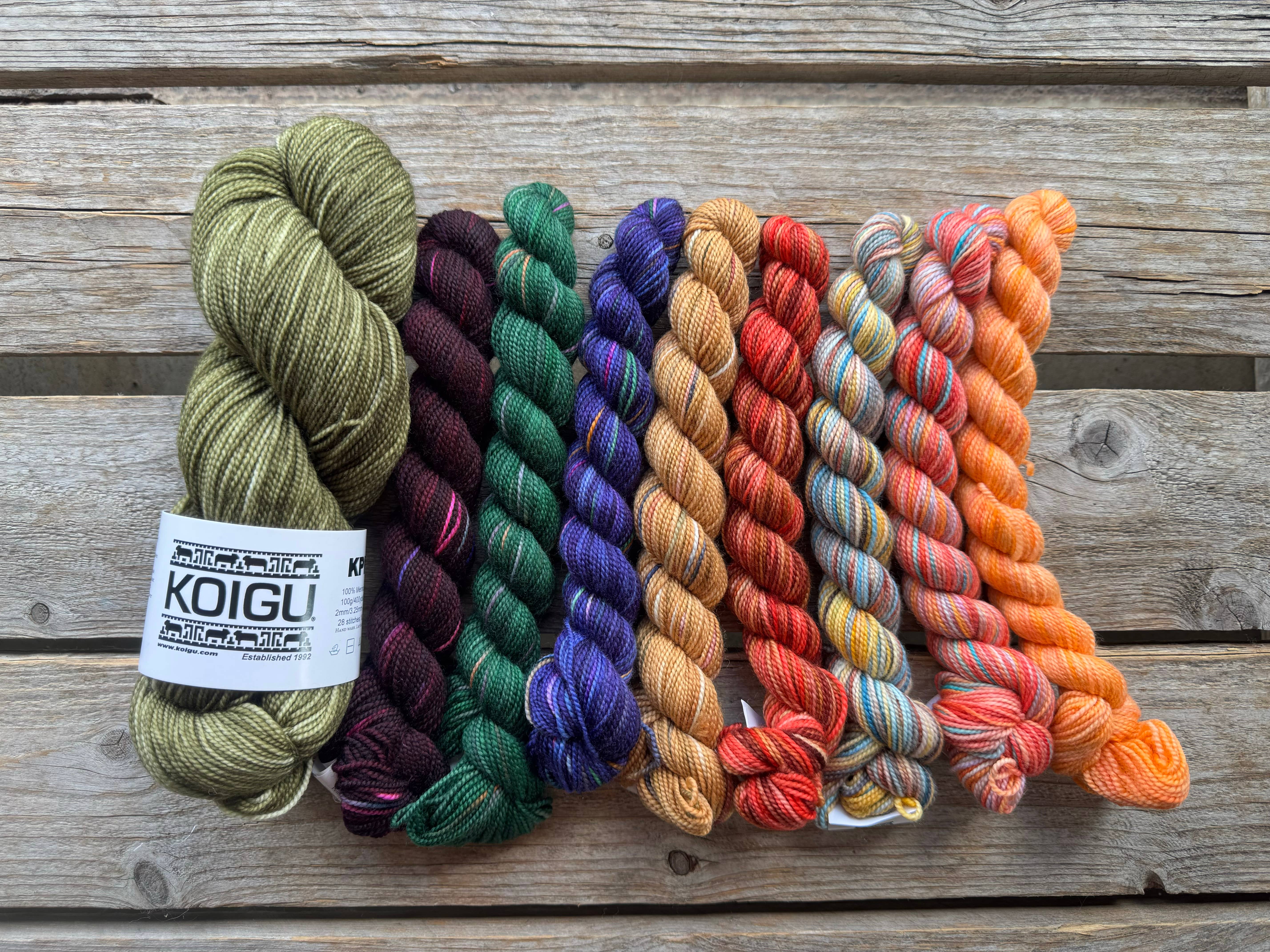 Koigu Wool Designs - Venta al por mayor Hilos - ENVOLTURA NEÓN SOLAR8