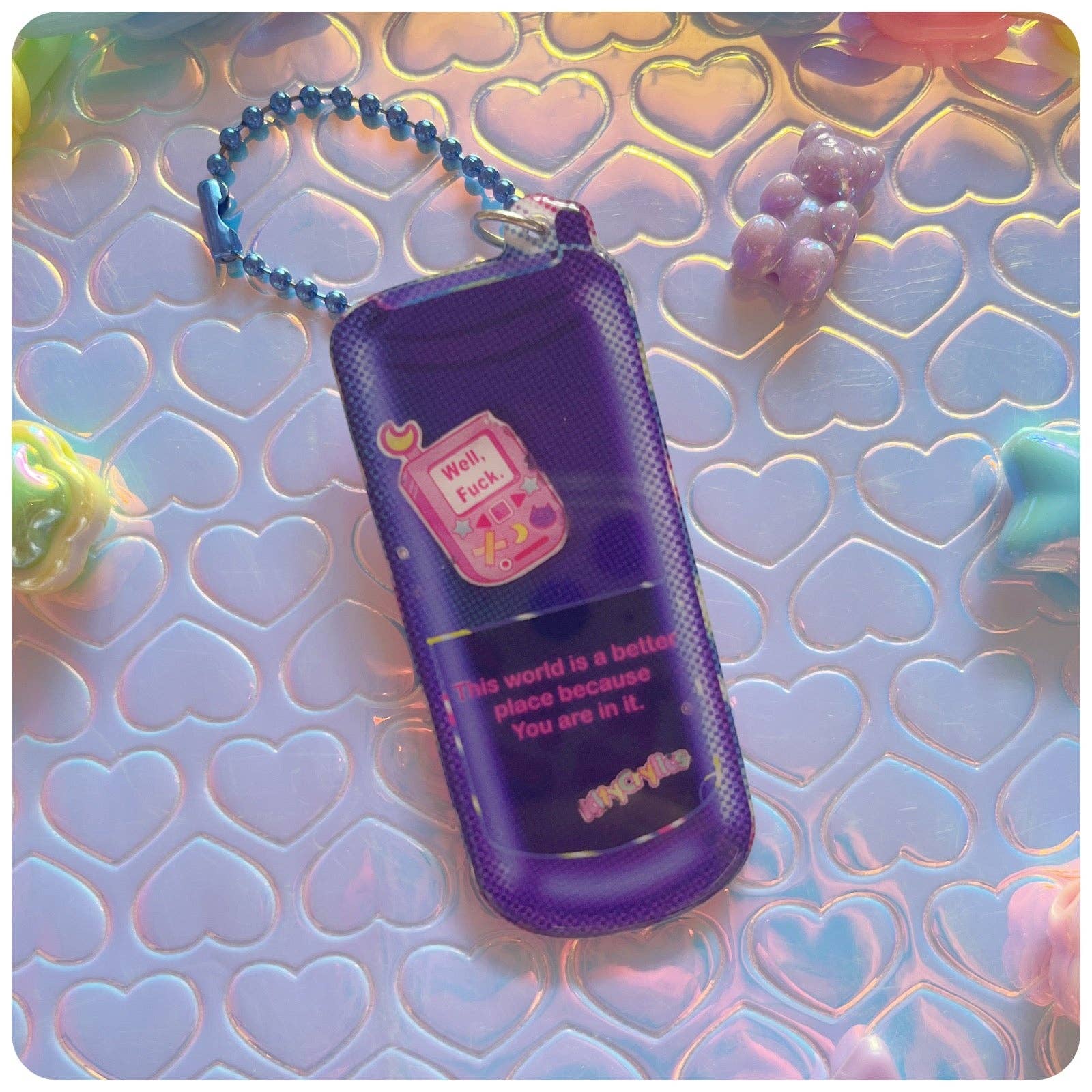KityCrylics - Wholesale Keychain - Women's - KityCrylics Original Nakia Vaporwave Acrylic Keychain1