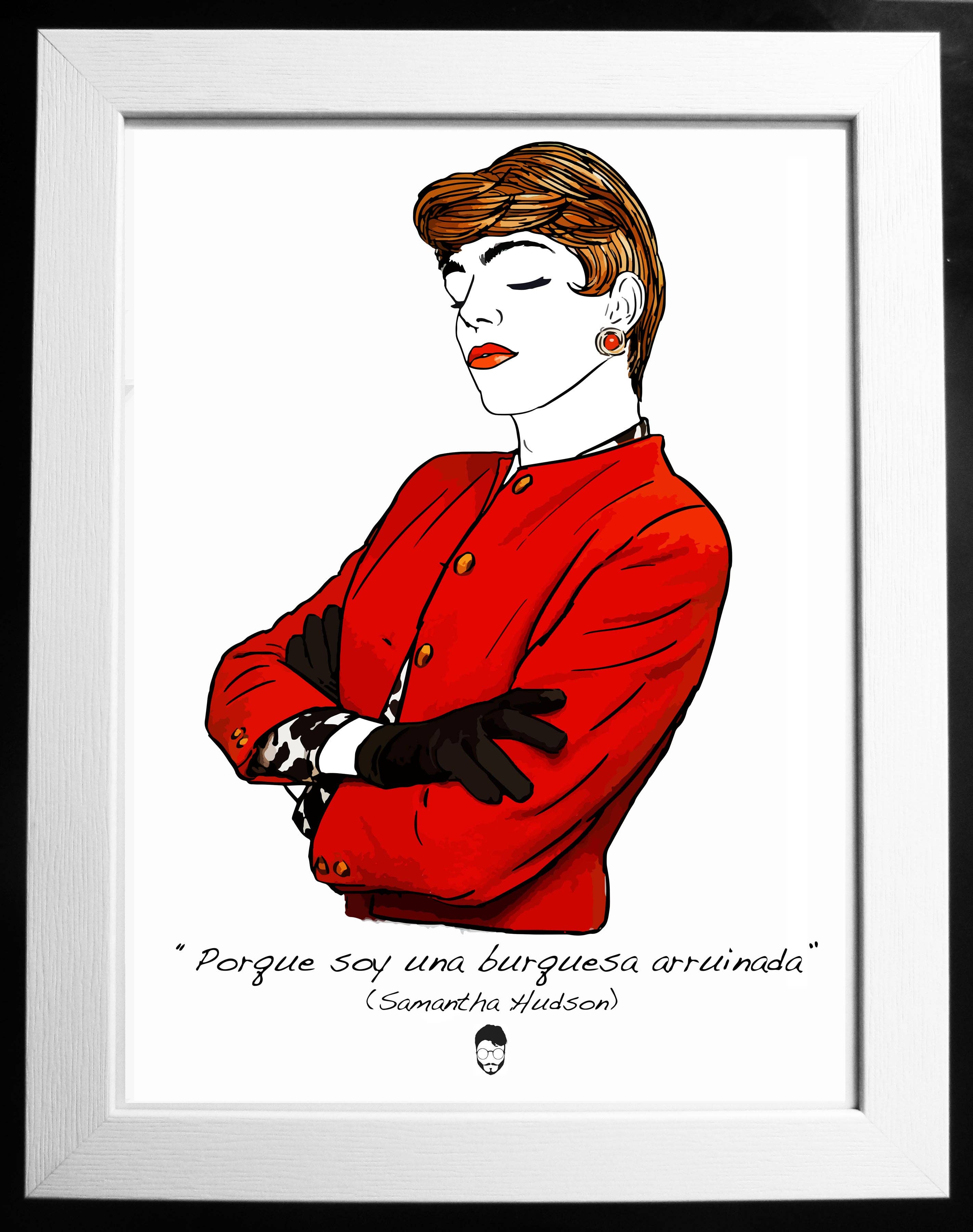 El loco del Pelo Rizo - Wholesale Art Print - Samantha Hudson, bourgeoisie0