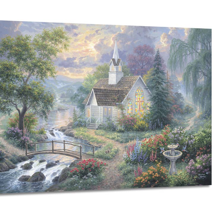 Light Unto My Path 18x24 Fully Illuminated LED Wall Art for wholesale by Glow Decor