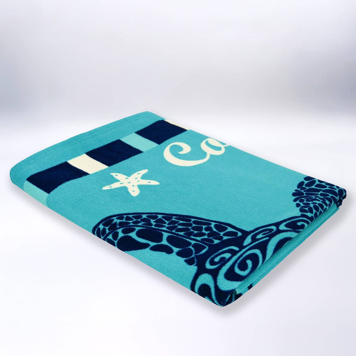 Le comptoir de la plage - Wholesale Beach Towel - Beach Towel Microfiber Blue 90x170 250g/m² - Piana2