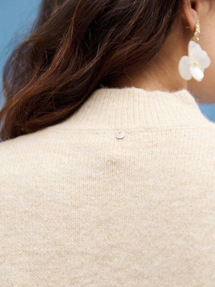 Nathael Paris - Wholesale Knit Sweater - Women's - Slightly oversized alpaca and wool sweater8