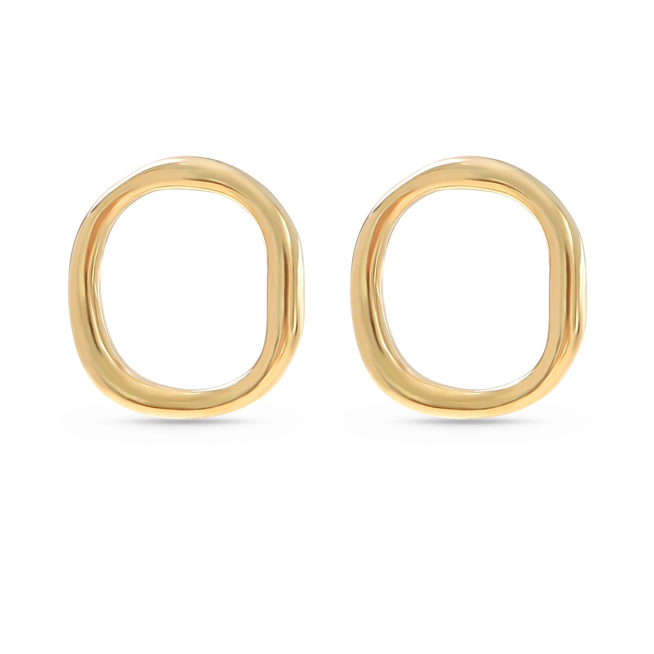 Made By Nami - Wholesale Stud/Post Earrings - Earrings Big Circle | Gold4