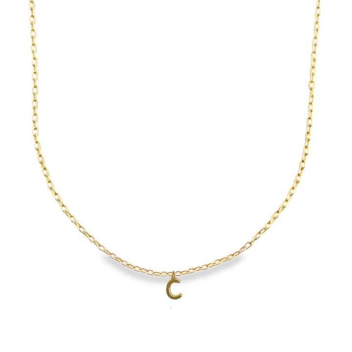 Camilla Limón - Wholesale Pendant/Charm Necklace - Tiny Initial Charm Personalized Gold-Filled Necklace2