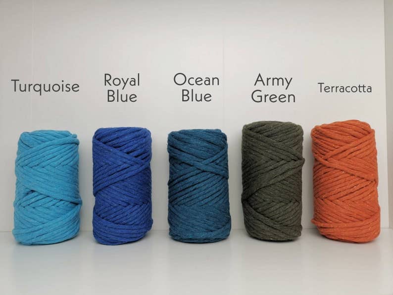 Buluty – Engroshandel Garn – 4,5 mm enkelt snoet super blød macrame garn i bomuld0