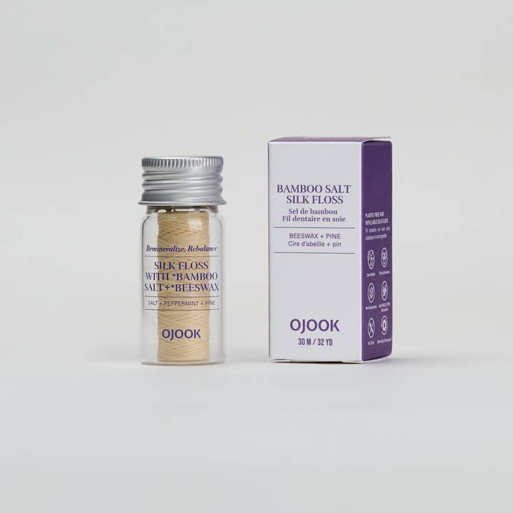 OJOOK - Wholesale Floss - Silk Floss with Bamboo Salt and Beeswax