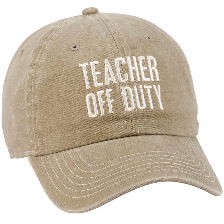 Teacher Off Duty Baseball Cap for wholesale by Primitives by Kathy