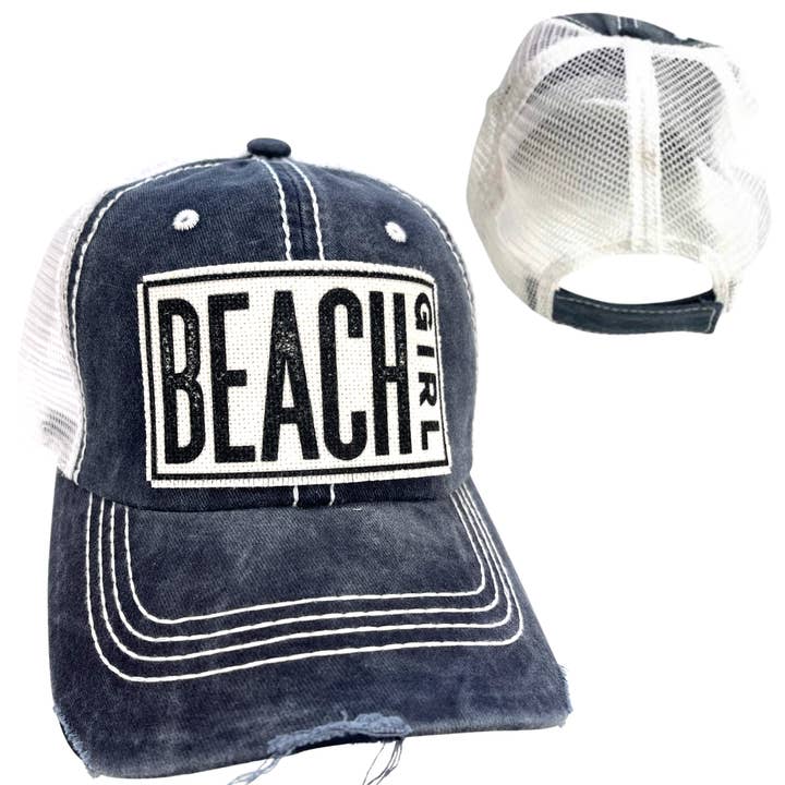 dkhandmade - Wholesale Trucker Hat - Women's - BEACH GIRL | WOMAN'S HAT | DISTRESSED9