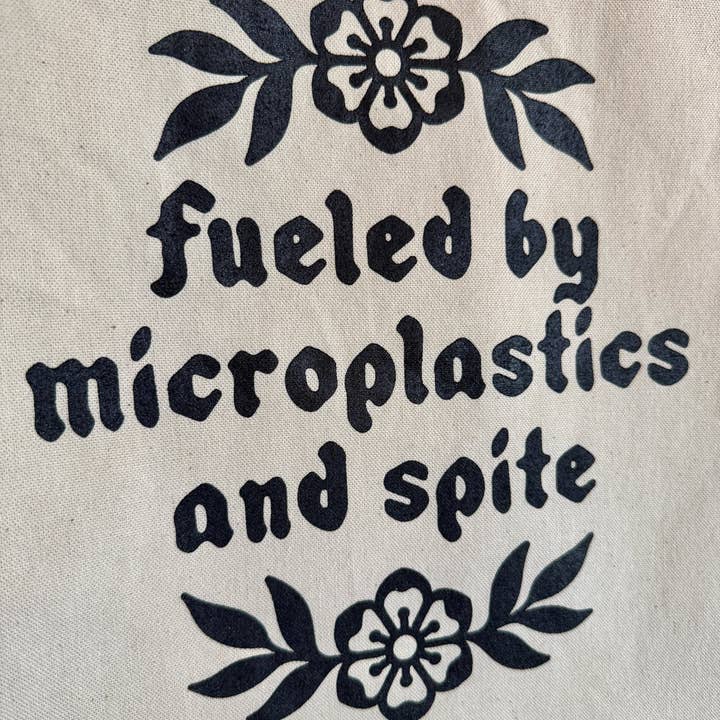 Mourning Breath Shoppe - Wholesale Tote Bag - Unisex - Fueled by Microplastics and Spite Cotton Tote Bag2