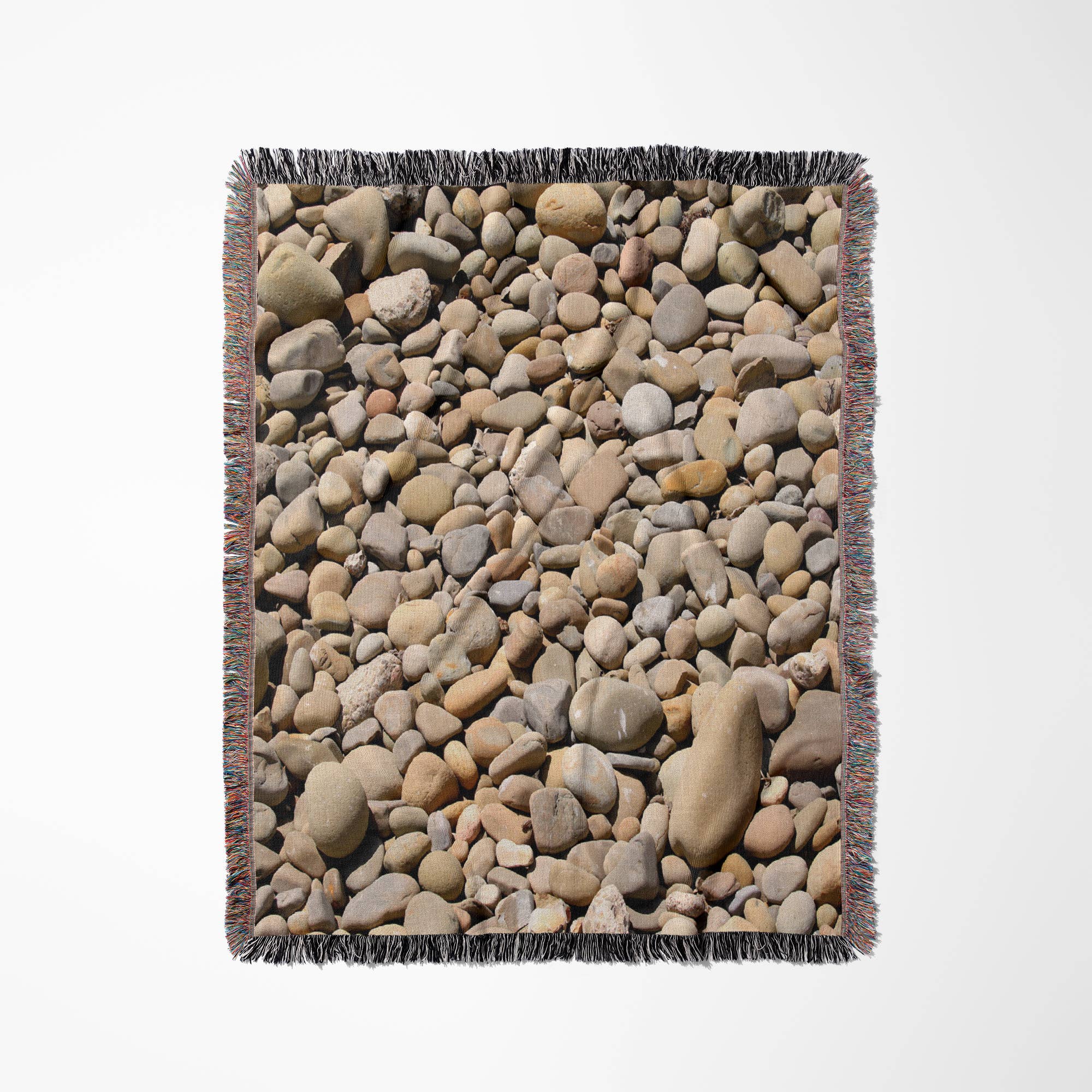 3dRose - Wholesale Throw Blanket - 3dRose, River rock pebbles with shades of different gray - stone, nature, pattern, round, zen, abstract, Blanket