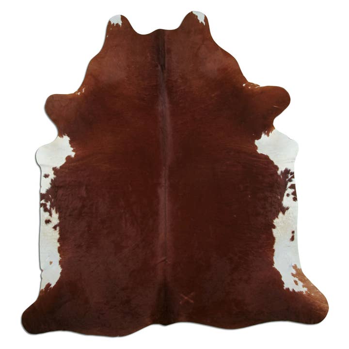 Kohud tæppe - L210 x B200 cm - rødbrun hvid for engroshandel hos Livarto UG (haftungsbeschränkt)