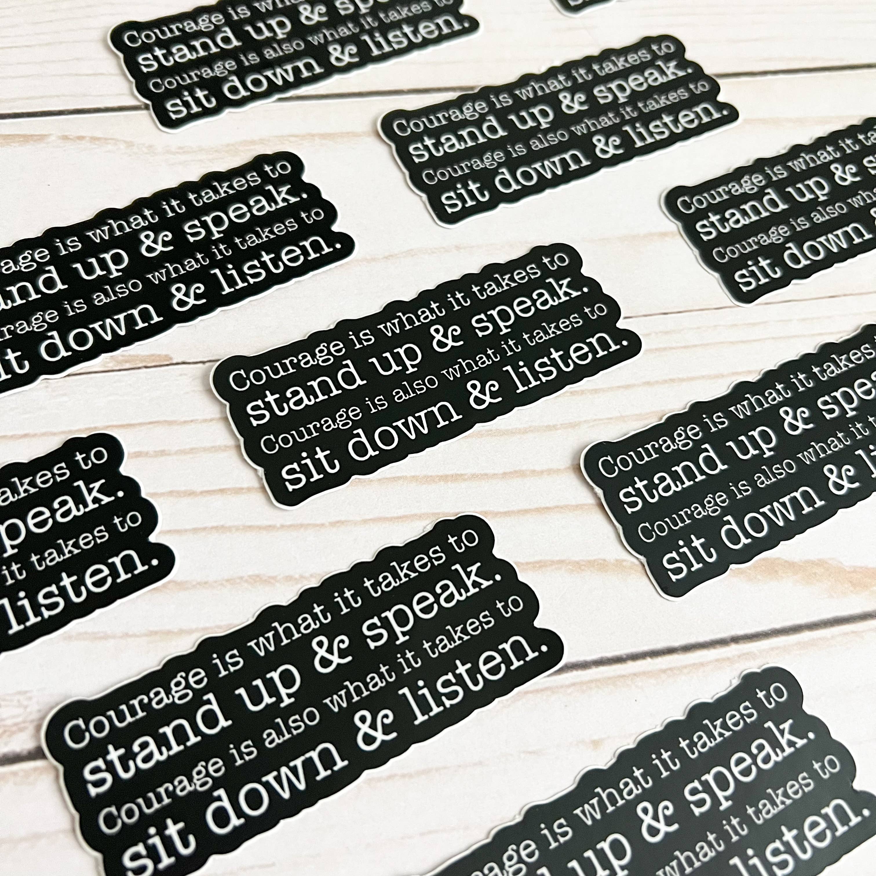 swaygirls - Vendita all'ingrosso Adesivo - Adesivo Courage | Citazione di Winston Churchill9