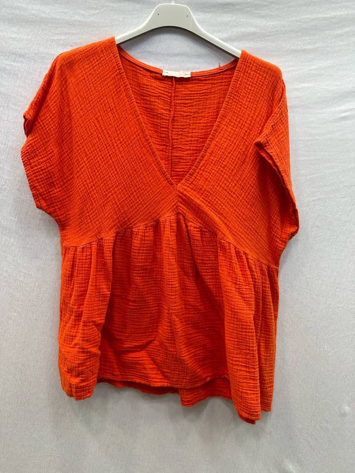 Mimi & Gogo - Wholesale Blouse - Women's - Cotton Gauze Blouse @5234-HGazeV6