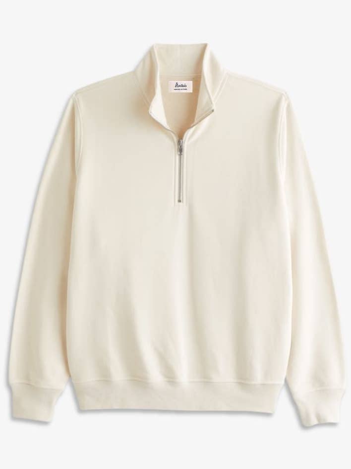 HÆTTETRØJE-LYNLÅS OFF-WHITE | INITIAL for engroshandel hos Anitials