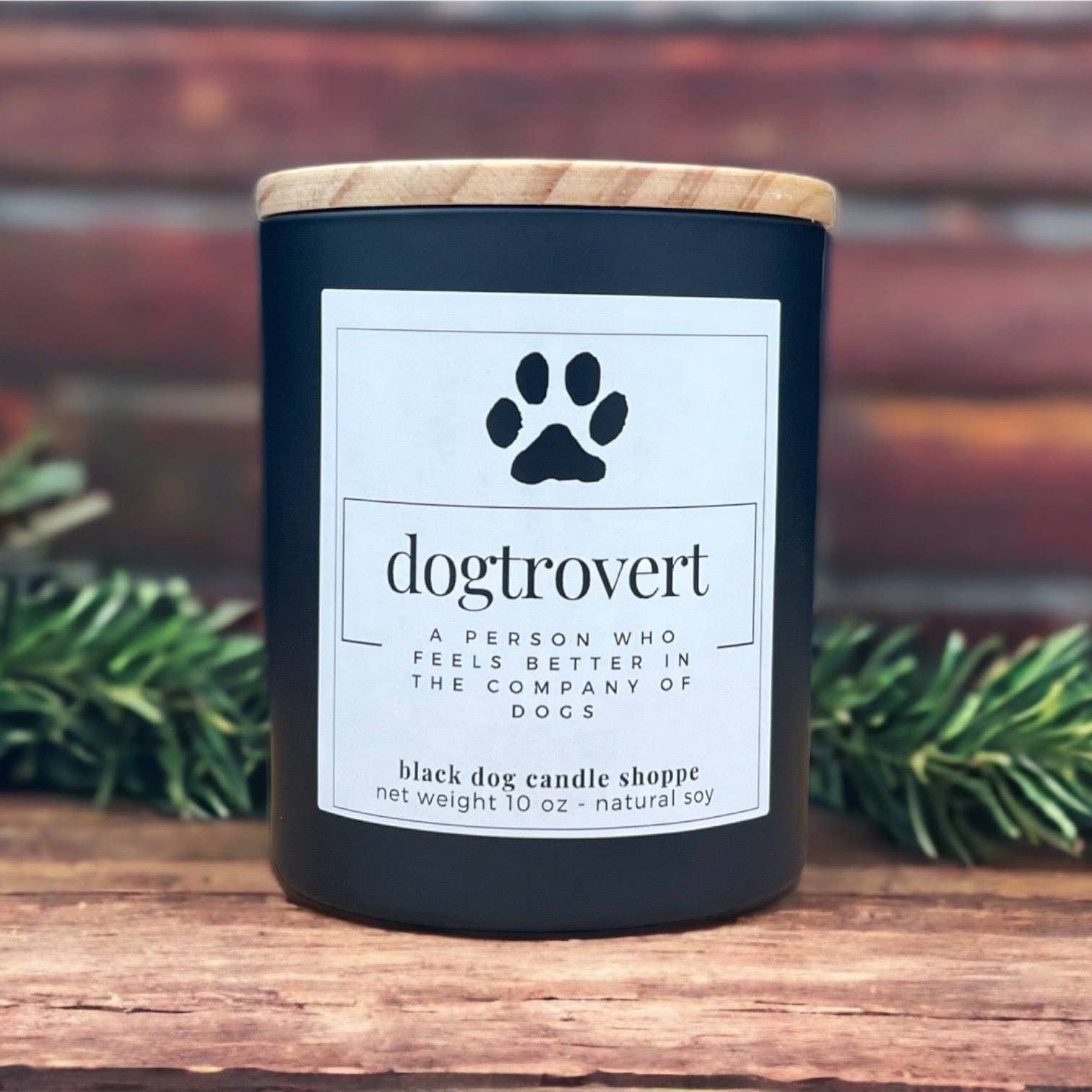 The Black Dog Candle Shoppe - Vendita all'ingrosso Candela in vasetto - Candela Dogtrovert per amanti dei cani4