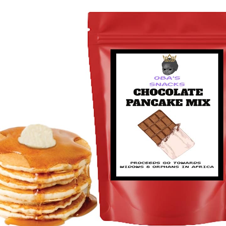 Miscela Classica per Pancake al Cioccolato per la vendita all'ingrosso da parte di Oba's Snacks