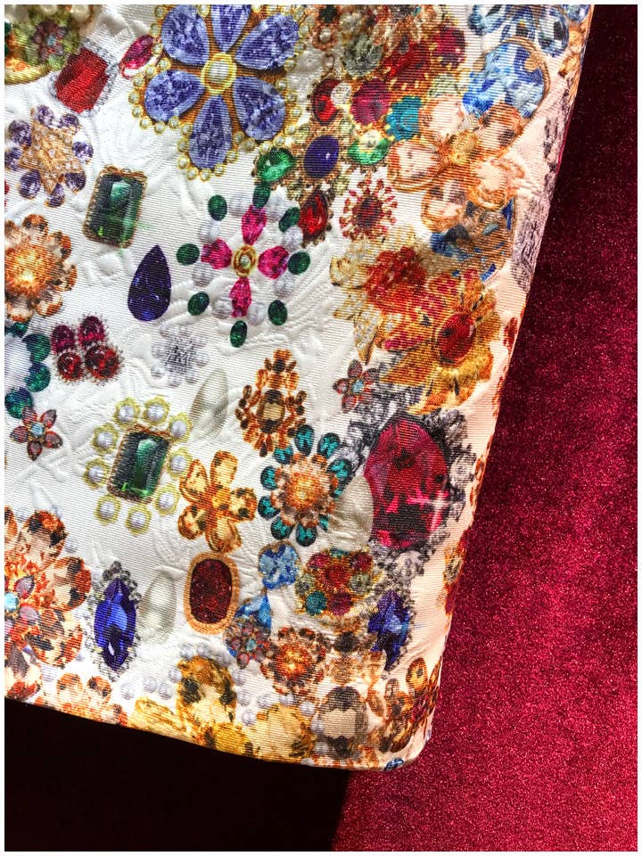 Hvid DR0170 radiant smykkesten A-formet kjole - sommer luksus for engroshandel på Faire6