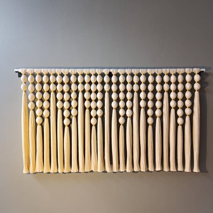 Joy's Arts - Wholesale Tapestry/Textile - Large Boho Woven Wall Hanging: Gold Thread Tapestry (150x110 cm)1