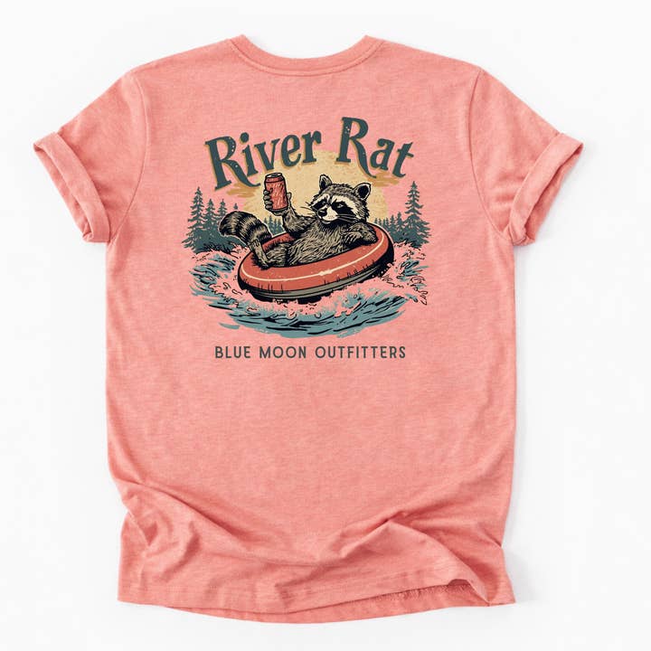 River Rat- Men's Outdoor Camping Printed Graphic Tshirt for wholesale by Blue Moon Outfitters