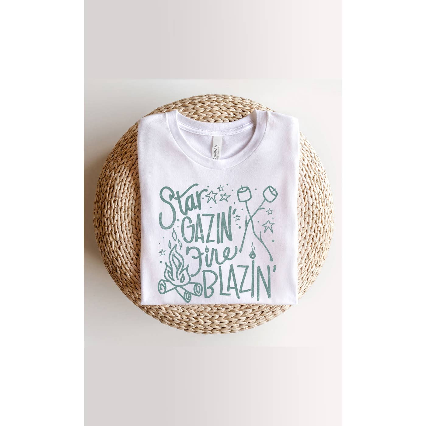 Kissed Apparel - Vente T-shirt à imprimés – femme - T-shirt graphique Star Gazin Fire Blazin5