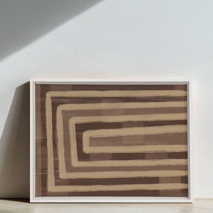 Oleka Canvas - Wholesale Art Print - GOLDEN MAZE, Oeuvre sur toile étirée